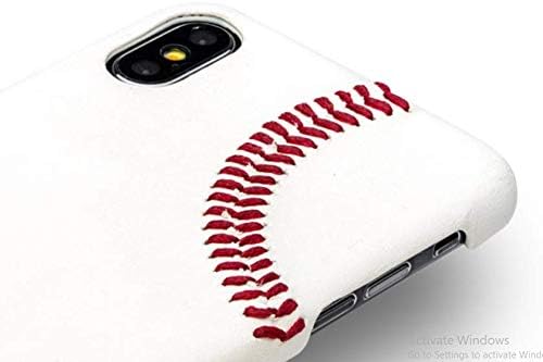iPhone 12 Mini için mcmadley Beyzbol Telefon Kılıfı-Profesyonel Beyzbol Derisinden ve Yükseltilmiş Kırmızı El Dikişinden,
