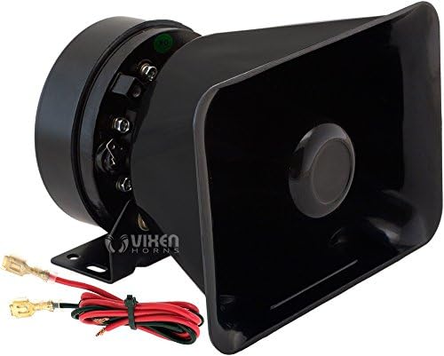 Vixen Boynuzları Yüksek Sesle 100W alarm sireni / PA / Genel Adres Hoparlör Siyah VXS9118