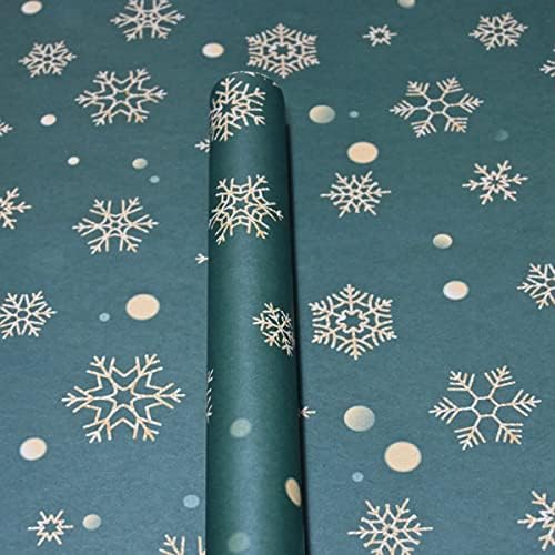 Noel Ambalaj Kağıdı 70x50 cm Hediye Ambalaj Kağıdı Noel Ambalaj Kağıdı Kar Taneleri Ambalaj Kağıdı Retro Noel Hediyesi Sarma