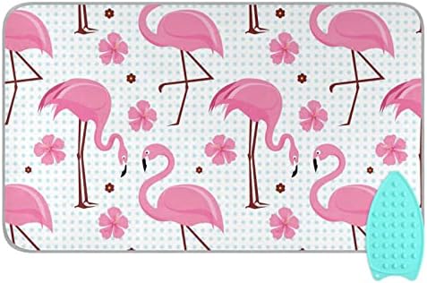 Emelivor Flamingolar Ütü Mat Taşınabilir Ütü Pedi Battaniye Masa Üstü için ısıya Dayanıklı ütü masası örtüsü için Silikon