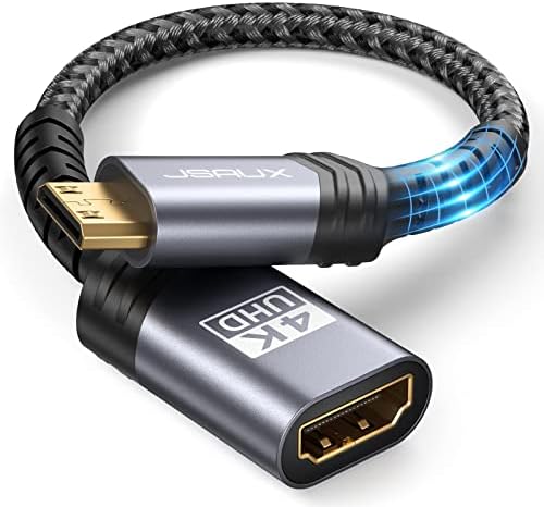 JSAUX USB Tip C Mini DisplayPort Adaptörü ve Mini HDMI HDMI Adaptörü 4K@60Hz HDR 3D 18 Gbps Dolby DSLR için Uyumlu, kamera,