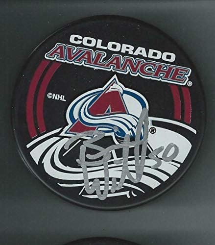 Brian Willsie İmzalı Colorado Çığ Hatıra Diski-İmzalı NHL Diskleri