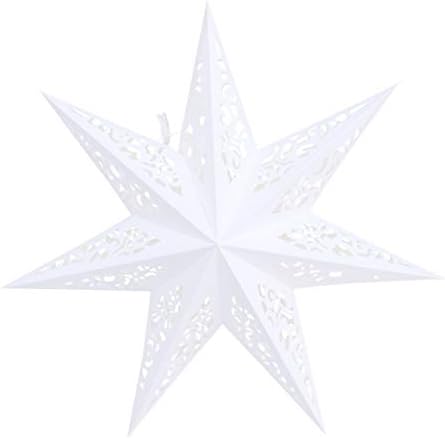 Garneck 45 cm Noel Yıldız Kağıt Fener Dekoratif Kağıt Yıldız Tavan Abajur Asılı Süsleme Noel Partisi Ev Dekorasyonu için
