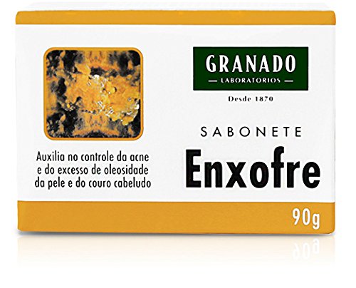 Granado Linha Tratamento Sabonetes em Barra Enxofre 90 Gr (3 x 90 Gr) Arıtma Toplama-Kükürt Bar Sabunları Net 3,1 Oz (3 x