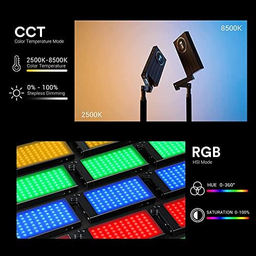 Godox M1 RGB LED tam renkli Video ışığı, cep boyutu RGB Mini Video ışığı,13 W 2500 k-8500 k ayarlanabilir, CRI97 TLCT97,