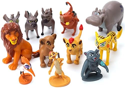 Labigaty 12-Pack Aslan Kral Playset Oyuncaklar, Mini Aslan Kral Aksiyon Figürleri, Mini Şekil Koleksiyonu Çocuklar için Playset
