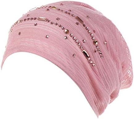 Kapaklar Şapkalar Kadınlar için Kasketleri Örgü Kafa Hint Türban Wrap Uzun Müslüman Beyzbol Kapaklar Kolej Futbol Visor Şapkalar