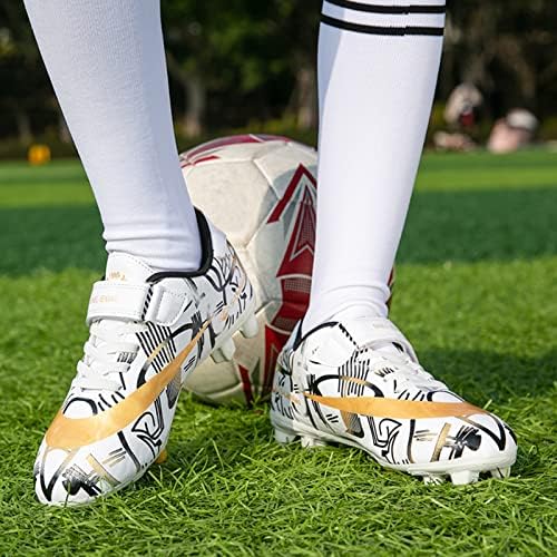 ZVC Çocuklar Futbol Cleats Erkek Kız Futbol Ayakkabıları Açık Firma Zemin Gençlik Futbol Cleats (Küçük Çocuk / Büyük Çocuk)