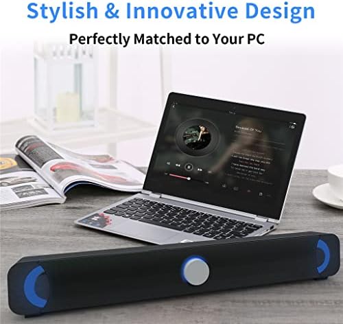 YEBDD Stereo Soundbar 10W Bilgisayar Hoparlör USB 3.5 mm Kablolu Hoparlör hıfı Stereo Ses Çubuğu Dizüstü Bilgisayar Telefonları