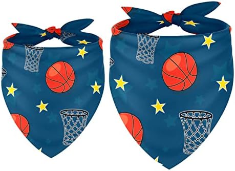 2 Paket Köpek Bandana Basketbol Yıldız Kız Erkek Pet Önlükler Köpek Eşarp Fular Yıkanabilir Bandanalar Aksesuarları Küçük