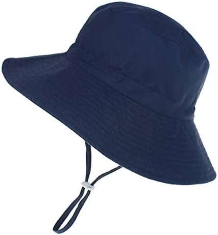 Bebek güneş şapkası Yürümeye Başlayan Bebek güneş şapkaları UPF 50 + Ayarlanabilir Yaz plaj şapkası Geniş Kenarlı Kova Şapka