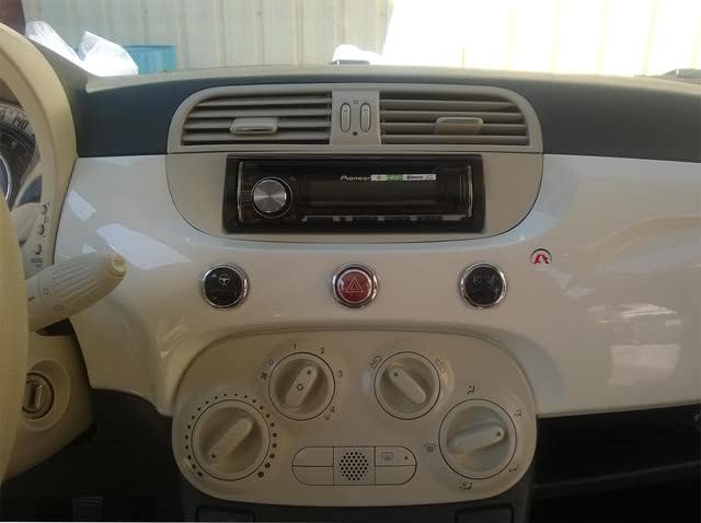 Ses Yolu Tek din araba Radyo kurulum seti Fasya Adaptörü Fıat 500 Cinquecento için Beyaz İnci…