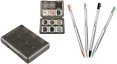 Xahpower DSi Şarj Paketi, 1 Paket 3DS Oyun Tutucu Kart Durumda ve Nintendo DSi için 4 Paket Stylus Kalem