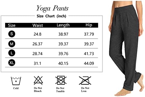 Sarin Mathews Bayan Yoga Pantolon Pilili Geniş Bacak Gevşek Rahat dinlenme pantolonu Egzersiz Sweatpants Cepler ile Kadınlar