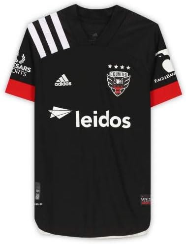Felipe Martins D. C. United İmzalı Maç-2020 MLS Sezonundan Kullanılmış Siyah 18 Forma-İmzalı Futbol Formaları