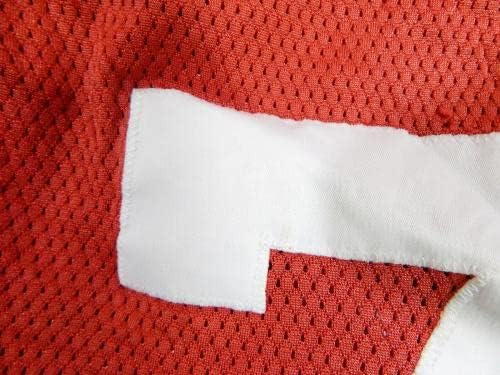 2011 San Francisco 49ers Anthony Davis 76 Oyun Kullanılmış Kırmızı Forma 48 DP37162-İmzasız NFL Oyun Kullanılmış Formalar