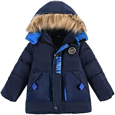 KAGAYD Kışlık Mont Kızlar için Çocuk Kış Erkek Ceket Ceket kapüşonlu ceket Moda Çocuk Sıcak Giysiler Ceket Ağır Ceket Erkekler