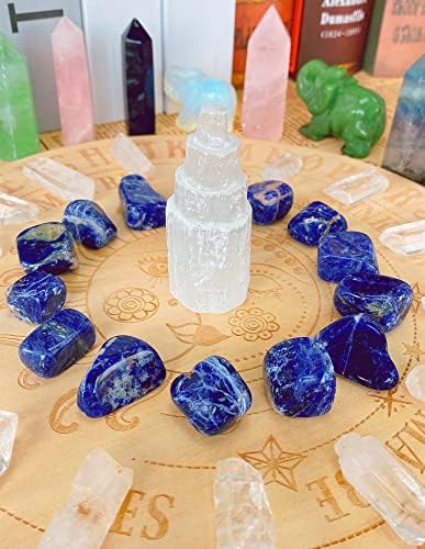 Lapis Lazuli Kristaller Brezilyalı Cilalı Taş 0.6-1 Doğal Düzensiz Taş Eskitme Reiki Şifa Kristal Succulents Bitkiler Vazo