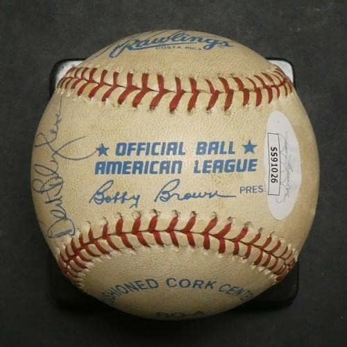 Dave Winfield, Angels ile JSA COA İmzalı Beyzbol Topları ile Resmi AL Beyzbol İmzaladı
