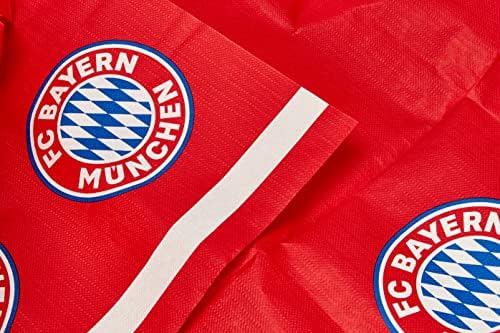 amscan 9906511 FC Bayern Münih Kumaş 120x180 cm Mavi / Beyaz / Kırmızı Kağıt için Mükemmel Fan veya Futbol Parti Masa Dekorasyon