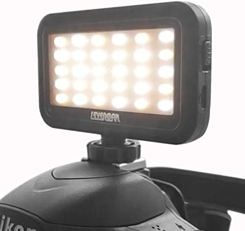 30 LED Video kamera ışığı, Sevenoak parlaklık ayarı kısılabilir ışık Ayakkabı dağı ve USB şarj portu ile iPhone X 8 7 DSLR