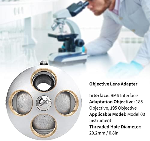 HIUF Objektif lens adaptörü, Mikroskop Parçaları Döner Burunluk Mikroskop Aksesuarı Mikroskop 195 Objektif Lens 185 Objektif