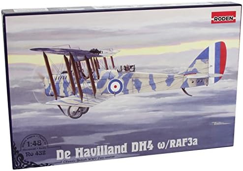 Roden De Havilland DH4 RAF3a Motorlu ingiliz iki Koltuklu Çift Kanatlı Gündüz Bombardıman Uçağı