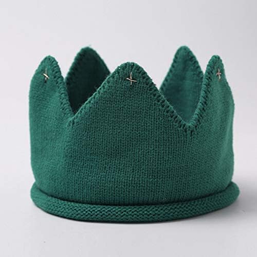 KESYOO Bebek Çocuk Kız Sıcak Kış Örme Şapka Taç Örgü Kafa Bandı (Mavi)