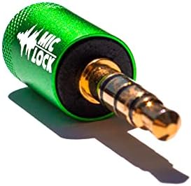 Mikrofon Kilidi Metalik Renkler 3,5 mm - Yeşil (2'li Paket)