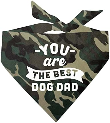 Sen En iyisin Köpek Baba Babalar Günü Köpek Bandanası (759 Siyah, Tek Beden)