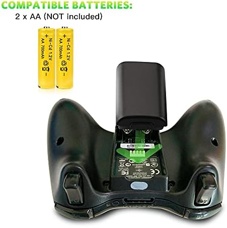 Pil Paketi Kapak Xbox 360, yedek Pil Paketi Kapak Kabuk Onarım Bölümü ile Uyumlu Xbox 360 Kablosuz Denetleyici(4 Paket, Siyah,