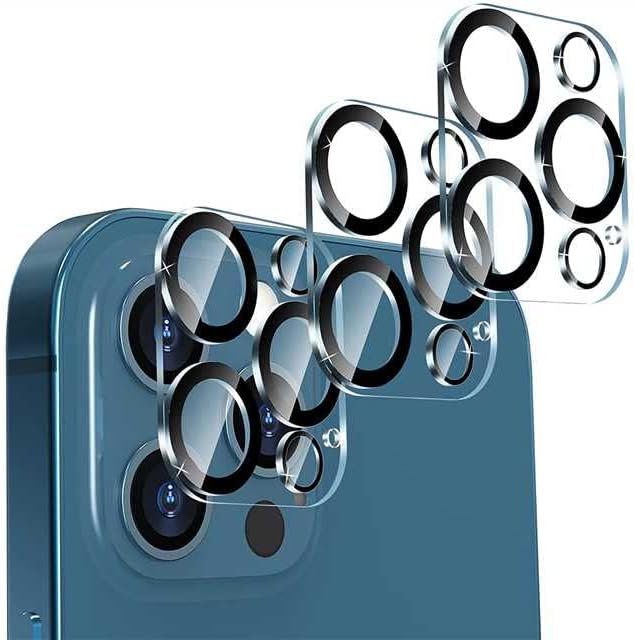 ımluckies Kamera Lens Koruyucu için 6.7 iPhone 12 Pro Max Temperli Cam, HD Clear & 9H Sertlik, Kasa Dostu, Çizilmeye Dayanıklı,