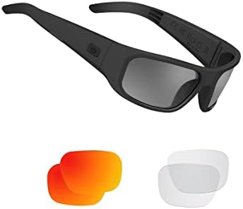OhO Bluetooth Güneş Gözlüğü, açık Kulak Tarzı Akıllı Gözlük Müzik Dinlemek ve Polarize UV400 Güvenlik Lensi ile Telefon Görüşmeleri