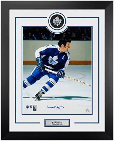 Dave Keon İmzalı Toronto Maple Leafs Disk Ekranı 26x32 Çerçeve İmzalı NHL Diskleri