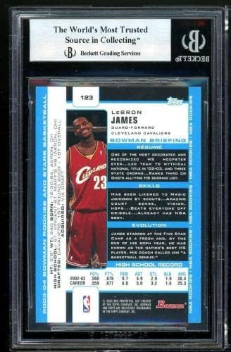 LeBron James Çaylak Kartı 2003-04 Okçu 123 BGS 9 (9 9 9.5 9) - Basketbolda Slabbed Çaylak Kartları