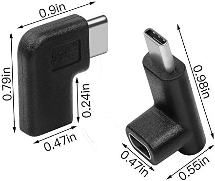 90 Derece USB-C Tipi C Erkek dişi adaptör,Yukarı ve Aşağı Açılı, Sağ ve Sol Açılı USB-C Tablet cep telefonu laptop onarım