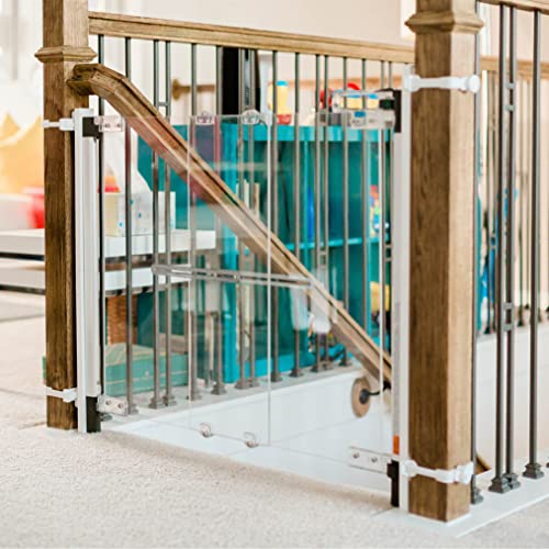 Tüm Bebek Kapıları için Qdos Üniversal Merdiven Montaj Adaptörü / Beyaz / Korkuluklara ve İğlere Kapı Montajı için Üniversal