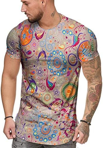 Bluz Fit Kısa Baskı Moda Üst O-boyun Afrika Rahat İnce kollu erkek gömlek Yaz erkek Bluz Erkek T Shirt