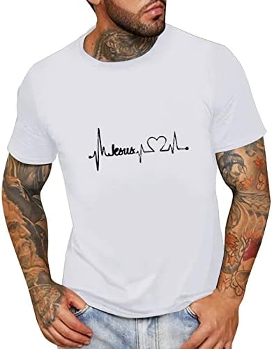 Yaz Tişörtleri Gömlek Erkekler için Erkek Yaz Moda Rahat Yuvarlak Boyun Küçük Baskı T Shirt Kısa Kollu Kedi Gömlek