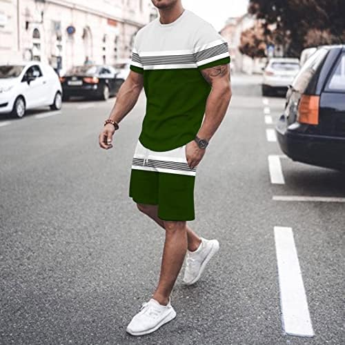 Şeftali Takım Elbise Erkekler için Erkek İlkbahar Yaz Eğlence Spor Nefes Emici Dikiş Baskılı buz Takım Elbise Erkekler için