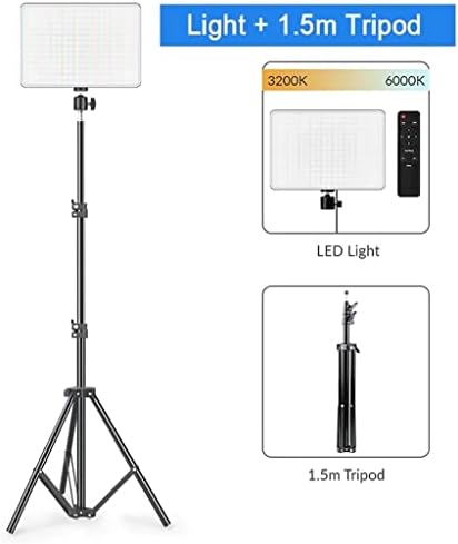 LEPSJGC kısılabilir LED Video lamba paneli ab tak dolgu ışığı üç renkli fotoğraf aydınlatma (Renk: D, Boyut: 1.5 m)