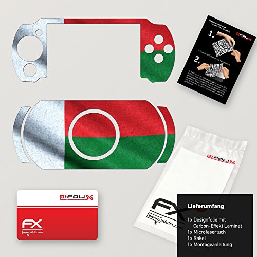 Sony PSP-E1000 / E1004 Tasarım Cilt Madagaskar bayrağı çıkartma PSP-E1000 / E1004