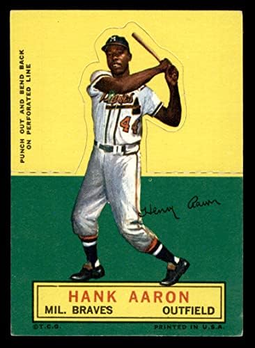 1964 Topps Hank Aaron Milwaukee Braves (Beyzbol Kartı) ESKİ Braves