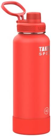 Takeya Spor Premium Kalite Üçlü Duvar Yalıtımlı Su Şişesi Emzik Kapaklı, 40 Ons, Pro Yangın
