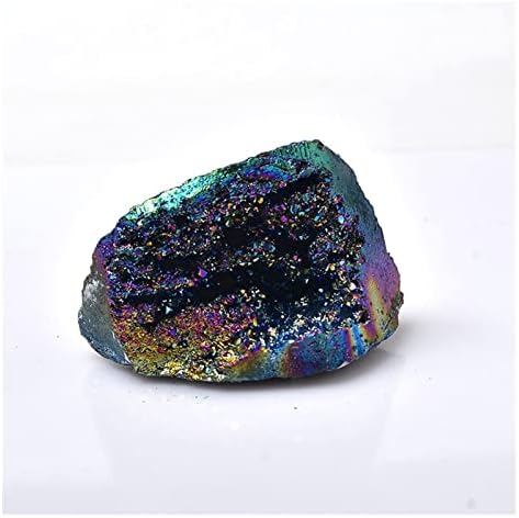 Doğal Kristal Renkli Elektrolizle Akik Geode Düzensiz Küme şifa taşı Ham Kristaller Kaya mineral örneği Ev Dekor Ham Kaba