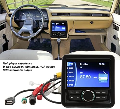 Deniz Stereo, su geçirmez tekne Radyo Alıcısı, Dijital Ekran Araba Deniz Tekne Stereo Medya Oynatıcı ile MP3 MP5 USB AM FM