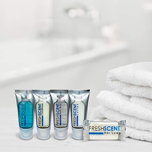 Freshscent Vücut Yıkama 1oz (200 Paket) Otel Seyahati Boyutu, Toplu Olanaklar ve Misafirperverlik için Banyo Malzemeleri