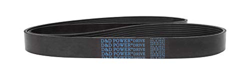 D & D PowerDrive 650L20 Poli V Kayış, Kauçuk, 1 Bant