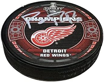 BRİAN RAFALSKİ İmzaladı 2008 Stanley Kupası Şampiyonlar Diski-Detroit Red Wings - İmzalı NHL Diskleri
