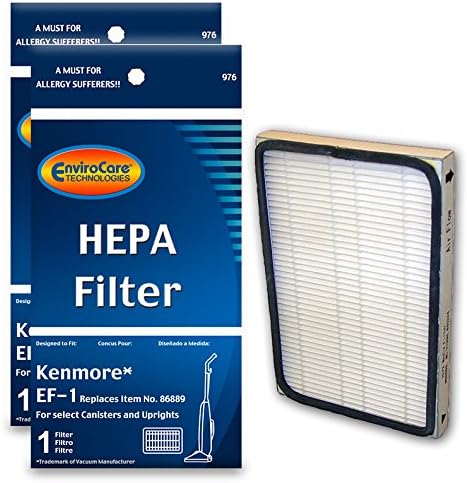 EnviroCare Yedek HEPA Vakum Filtreleri Kenmore EF - 1 İlerici Vakum 2 Filtreler